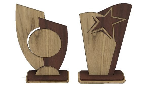 Award Trophy Laser Cut File k186 - Image 3