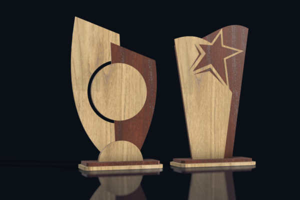 Award Trophy Laser Cut File k186 - Image 2