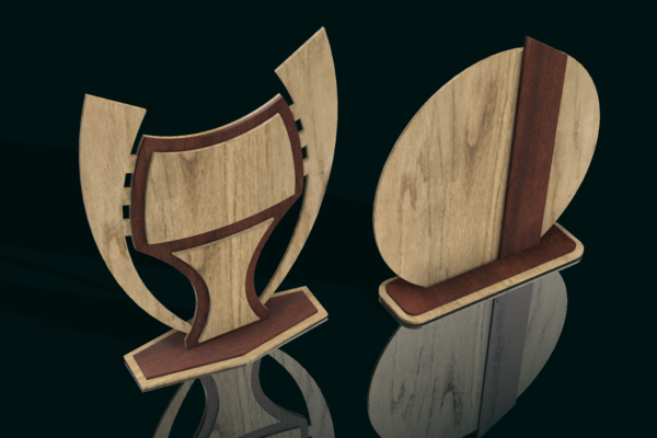 Award Trophy Laser Cut 2 Different Design k189 - Image 2