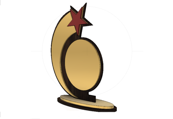 Award Trophy Laser Cut Glowforge Design Svg Files k 184 - Image 2