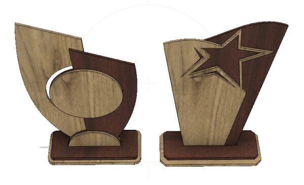 Award Trophy Laser Cut File k186 - Image 4