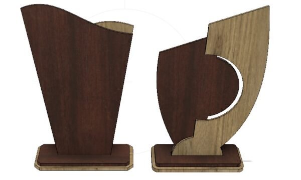 Award Trophy Laser Cut File k186 - Image 5