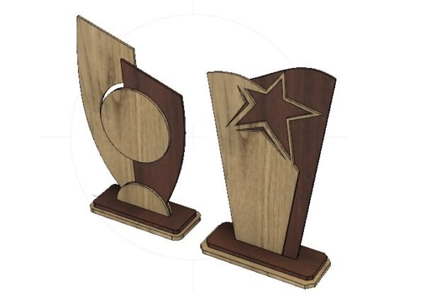 Award Trophy Laser Cut File k186 - Image 6