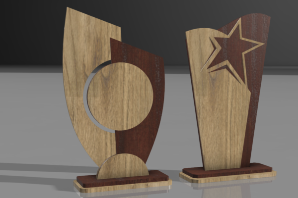 Award Trophy Laser Cut File k186 - Image 8