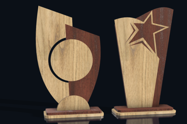 Award Trophy Laser Cut File k186 - Image 9