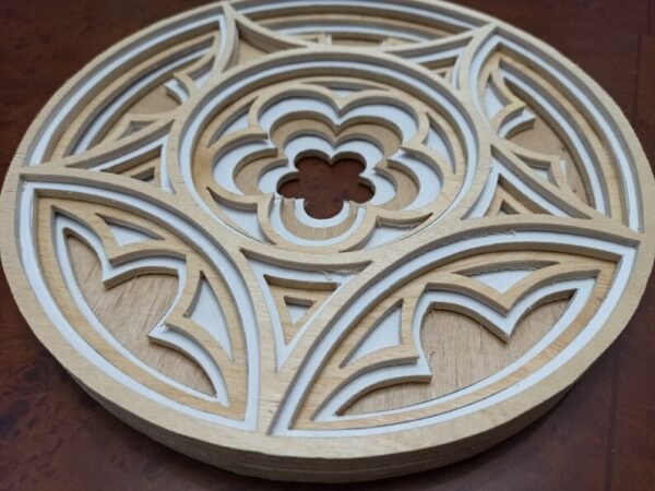 Gothic style Layered Mandala Laser Cutting And Scroll Saw K053 - Image 2