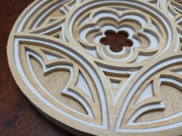 Gothic style Layered Mandala Laser Cutting And Scroll Saw K053 - Image 3