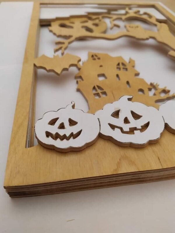 HALLOWEEN Shadow Box Sroll Saw and Laser cutting Pattern k 098 - Image 3