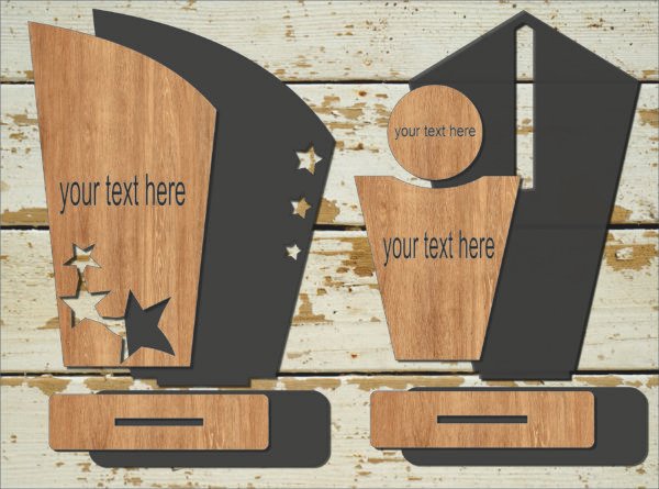 Award Trophy svg Laser Cut Glowforge File k 176 - Image 2