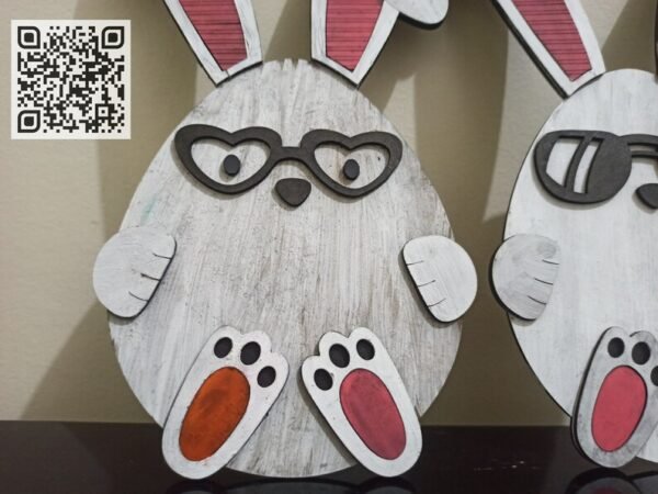 Easter Bunny SVG Laser Cutting File k 153 - Image 4