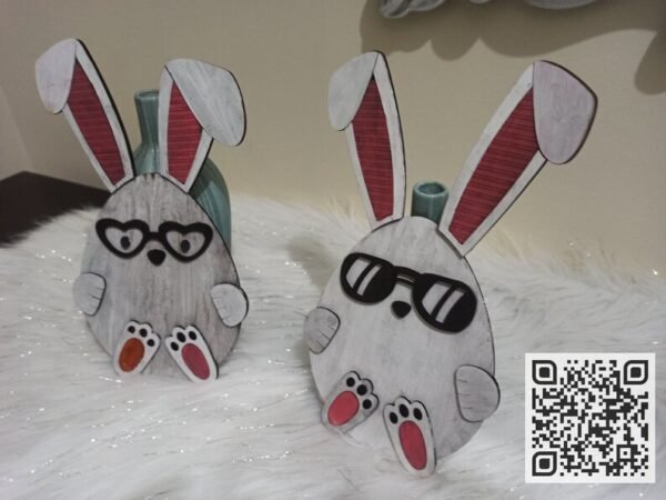 Easter Bunny SVG Laser Cutting File k 153 - Image 7