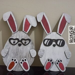 Easter bunny svg laser cutting file