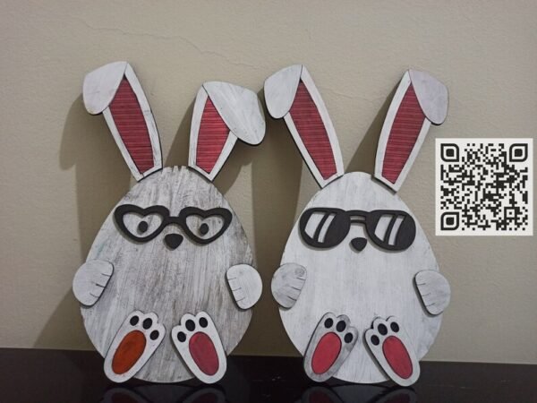 Easter bunny svg laser cutting file