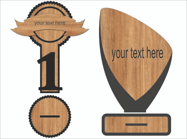 Award Trophy svg Laser Cutting File K177 - Image 3