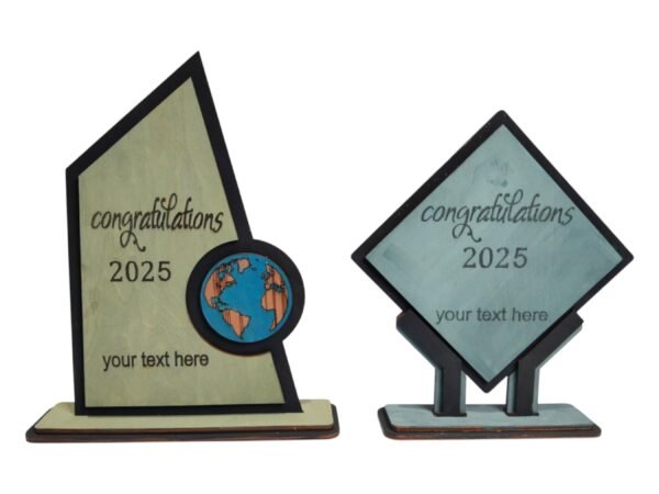 2 Different Designs Award Trophy Laser Cut Files Pack | Award Trophy SVG Files | Laser Cut Files k023